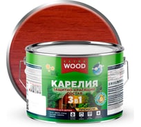 Защитно-красящий состав Farbitex 3в1 для древесины Карелия Каштан (9 л) WOOD EX 4300016983