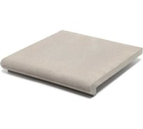 Ступень угловая полимерпесчаная WEECO Флоренция 355*355*23 мм, цвет светло-серый 4шт ФУСС4