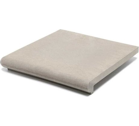 Ступень угловая полимерпесчаная WEECO Флоренция 355*355*23 мм, цвет светло-серый 4шт ФУСС4