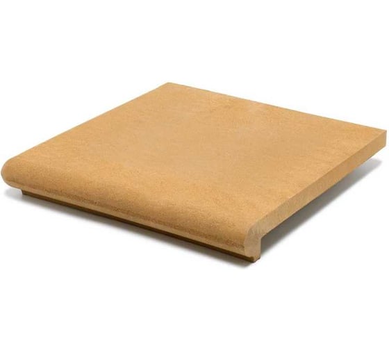 Ступень угловая полимерпесчаная WEECO Флоренция 355*355*23 мм, цвет желтый 4шт ФУЖ4 1