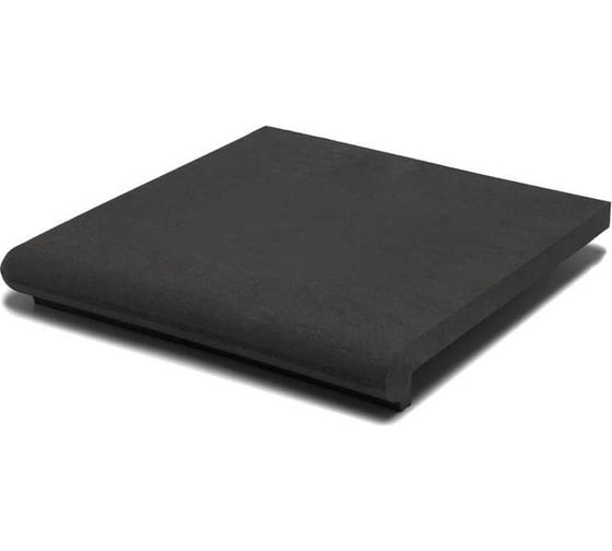 Ступень угловая полимерпесчаная WEECO Флоренция угловая 355*355*23 мм, цвет графит 4 шт ФУГ4 1