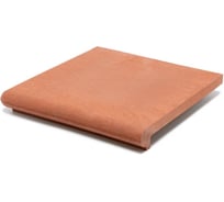 Ступень угловая полимерпесчаная WEECO Флоренция 355*355*23 мм, цвет терракот 4шт ФУТ4