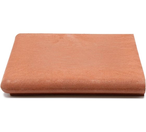 Ступень угловая полимерпесчаная WEECO Флоренция 355*355*23 мм, цвет терракот ФУТ1 1