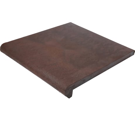 Ступень фронтальная полимерпесчаная WEECO Флоренция 355*325*23 мм, цвет шоколад ФФШ1