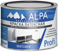 Краска ALPA Альпа Профи 7 NEW белая, 0.5л (пробник) 3488570027202