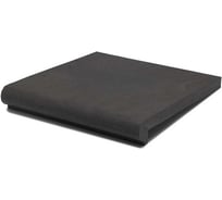 Ступень фронтальная полимерпесчаная WEECO Флоренция 355*325*23 мм, цвет графит 6шт ФФГ6