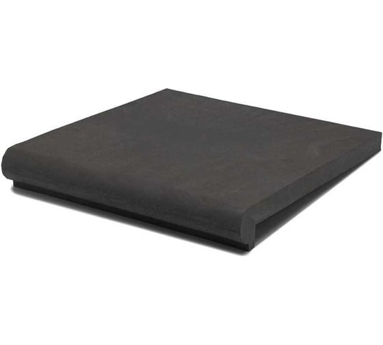 Ступень фронтальная полимерпесчаная WEECO Флоренция 355*325*23 мм, цвет графит 6шт ФФГ6 1