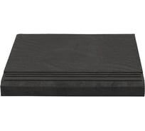 Ступень полимерпесчаная фронтальная WEECO 330*345*23 мм, Берлин цвет графит БФГ1