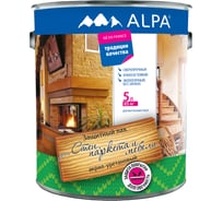 Лак акрил-уретановый для стен, паркета и мебели ALPA глянцевый 5л (5,3 кг) 3488570030189