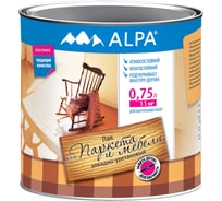 Лак для паркета и мебели ALPA Альпа полуматовый 0,75л 3488570010723
