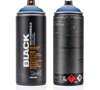Краска MONTANA BLACK королевская синяя, 0.4 л 5077 BLK
