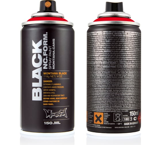 Краска MONTANA BLACK светло-красная, 0.15 л 2093 BLK-150