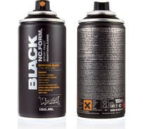 Краска MONTANA BLACK черная, 0.15 л 9001 BLK-150