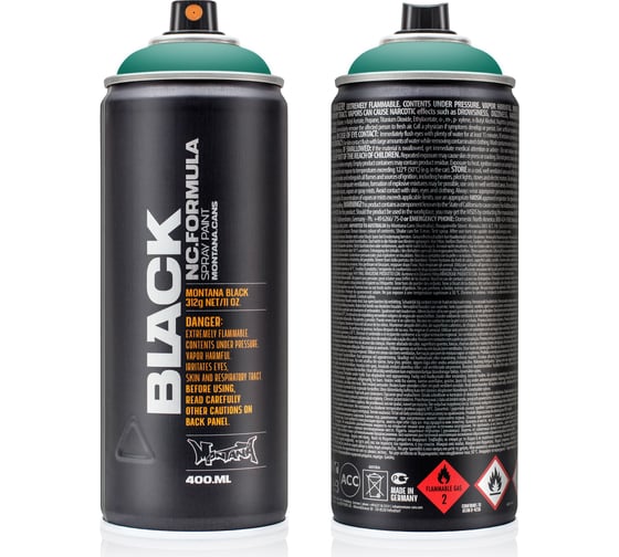 Краска MONTANA BLACK медно-зеленый, 0.4 л 6340 BLK