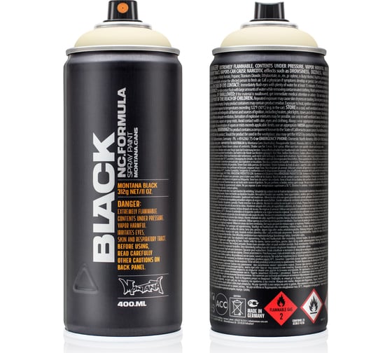 Краска MONTANA BLACK слоновая кость, 0.4 л 8000 BLK