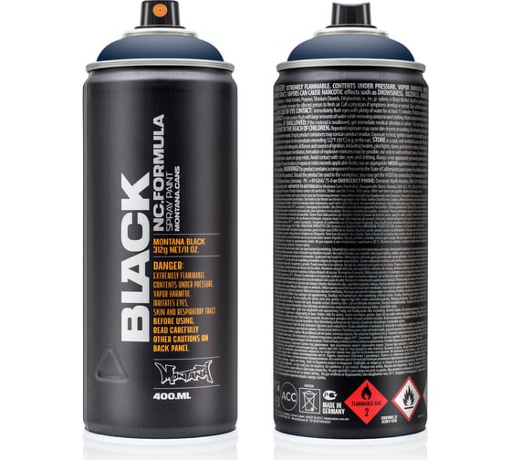 Краска MONTANA BLACK темный индиго, 0.4 л 5092 BLK 1