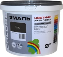 Эмаль Радуга ВДАК-220 COLORS черный, 9 л 4630058025821