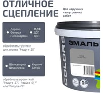 Эмаль акриловая серая универсальная Радуга ВД-АК 220 Colors 9 л 4630058025814