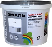 Эмаль Радуга ВДАК-220_COLORS_белый 9 л 4630058025807