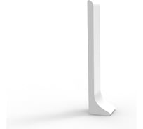 Заглушки для плинтуса Диал 80 мм RAL 9016 белый, матовая, 2 штуки в комплекте 4687207099592