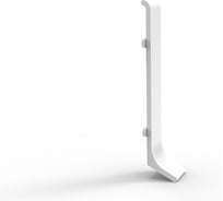 Соединение для плинтуса Диал 80 мм RAL 9016 белый, матовый, 2 шт в комплекте 4687207099547