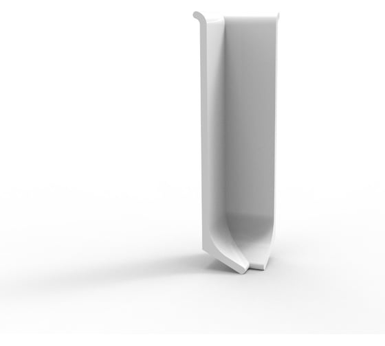 Угол внутренний для плинтуса ДИАЛ 80 мм RAL 9016 белый мат 2 штуки в комплекте 4687207099646 1