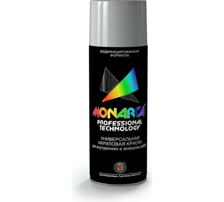 Аэрозольная краска MONARCA RAL7040 серое окно 17040