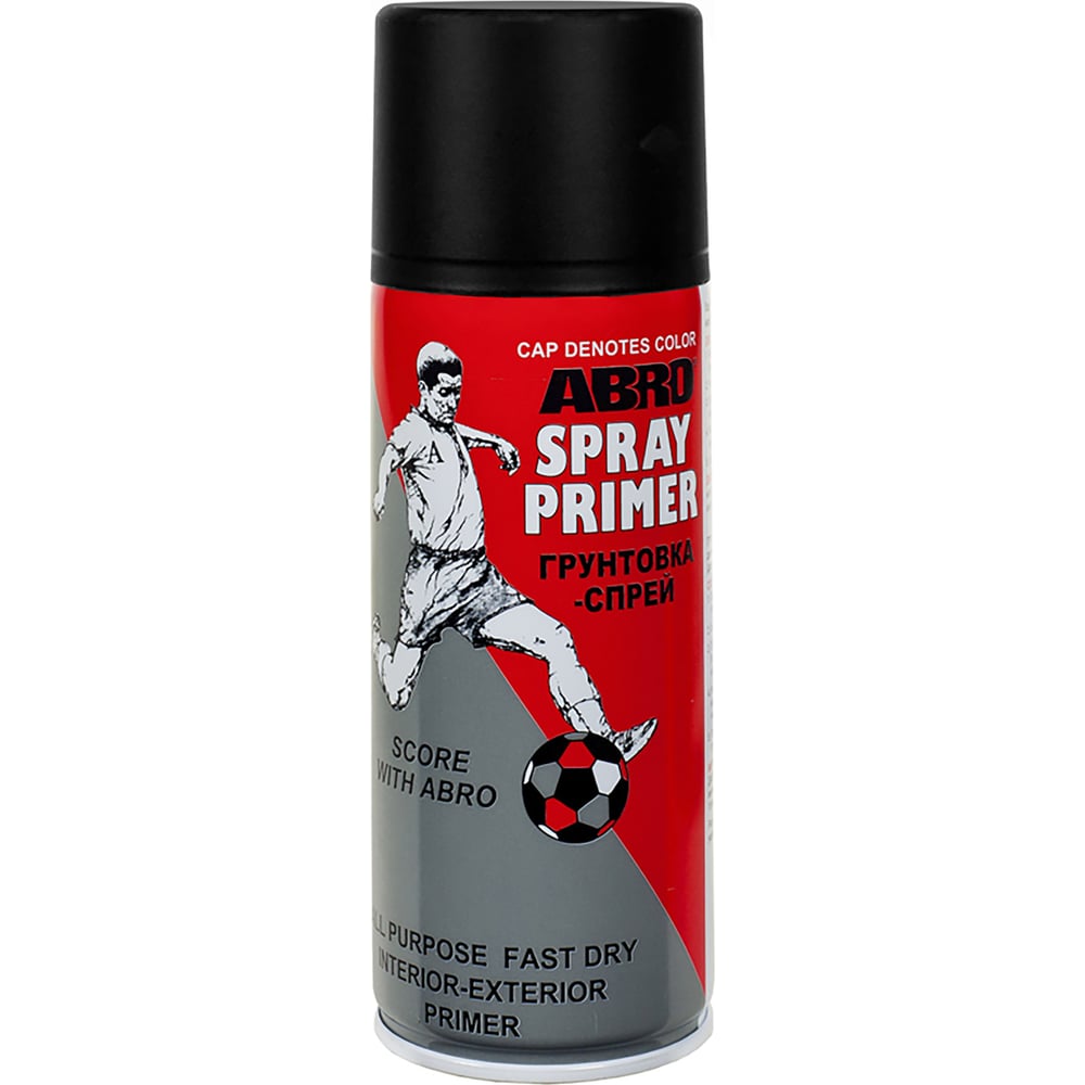 Краска-спрей ABRO ФК № 13 черный грунт, 226 г, 1 шт. SP-013 - выгодная ...