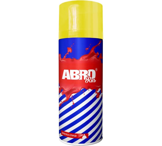Краска-спрей ABRO Rus № 41 ярко-желтая, 473 мл, 1 шт. SPO-041-R 1