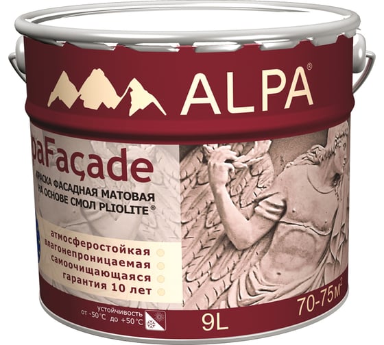Альпафасад ALPA белая, 9л/14.1кг 3488577203616 1