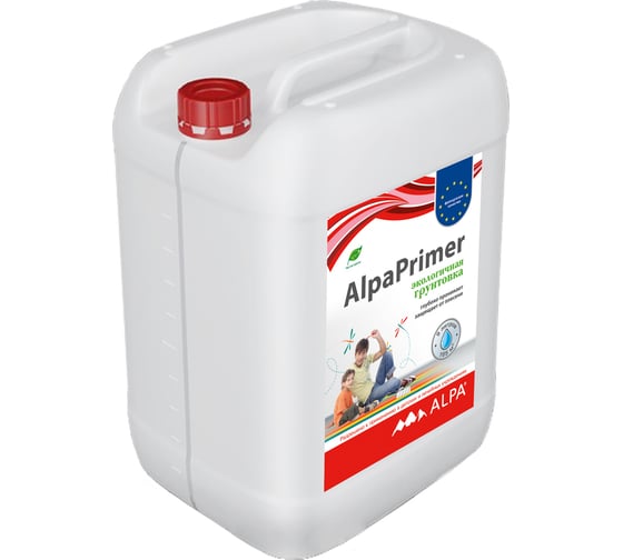 Грунтовка акриловая ALPA ВД PRIMER (АЛЬПАПРАЙМЕР) 9 л (9 кг) 3488570010648 1