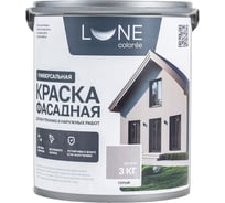 Краска фасадная Lune Coloree серая, 3кг 44481