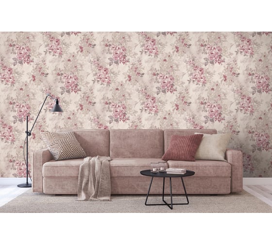 Виниловые обои горячего тиснения на флизелиновой основе Euro Decor Camelia (1.06х10.05 м; 1 рулон) 7149-02
