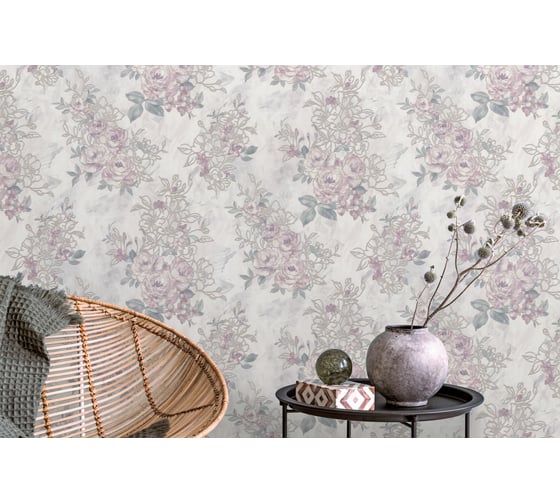 Виниловые обои горячего тиснения на флизелиновой основе Euro Decor Camelia (1.06х10.05 м; 1 рулон) 7149-17