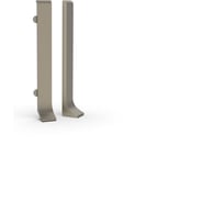 Заглушки для плинтуса ДИАЛ 80 мм ШАМПАНЬ матовая 4 штуки в комплекте ( 2 правые, 2 левые) 4687207099608