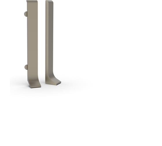 Заглушки для плинтуса ДИАЛ 80 мм ШАМПАНЬ матовая 4 штуки в комплекте ( 2 правые, 2 левые) 4687207099608 1