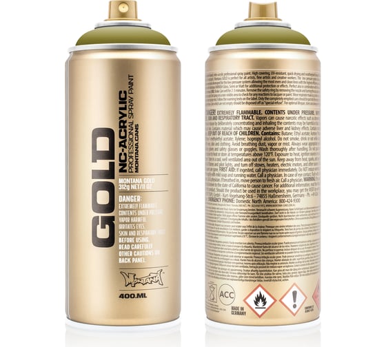 Краска MONTANA GOLD светлый хаки, 0.4 л G1140 1