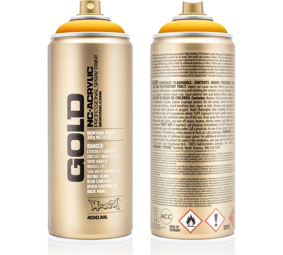 Краска MONTANA GOLD желток, 0.4 л G1230 1