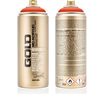 Краска MONTANA GOLD красно-оранжевая, 0.4 л G2090