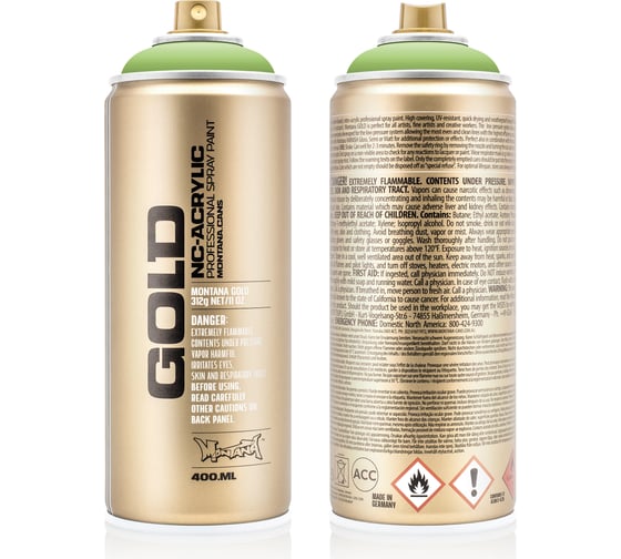Краска MONTANA GOLD зеленое яблоко, 0.4 л G6020