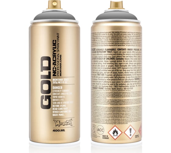 Краска MONTANA GOLD серая, 0.4 л G7050
