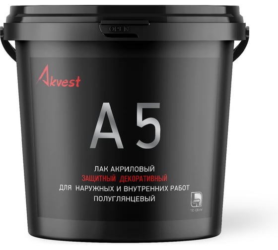 Лак акриловый Akvest бесцветный 1 кг А-5 00029-1 1