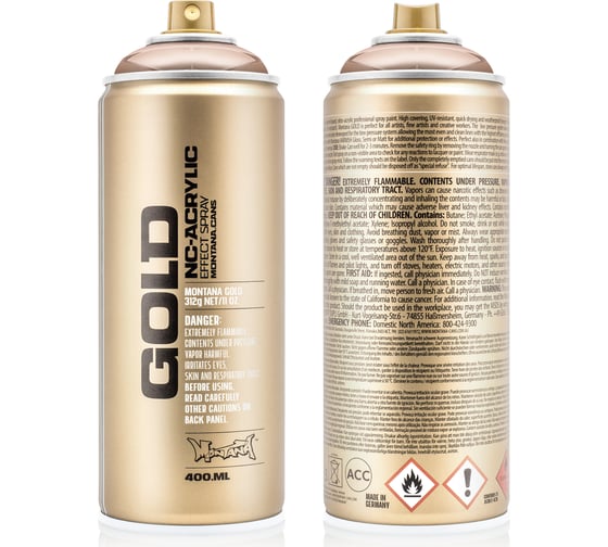 Краска MONTANA GOLD медь, 0.4 л M2000