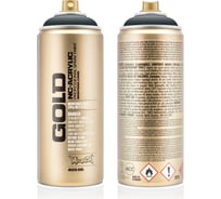 Краска MONTANA GOLD черно-стальная, 0.4 л G7070