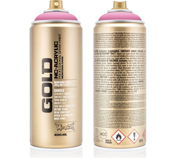Краска MONTANA GOLD светло-розовый шок, 0.4 л S4000 1