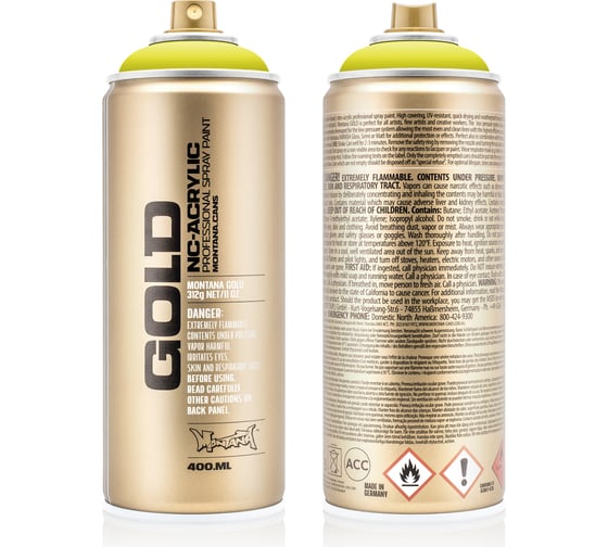 Краска MONTANA GOLD желто-зеленая светлая, 0.4 л CL6310 1