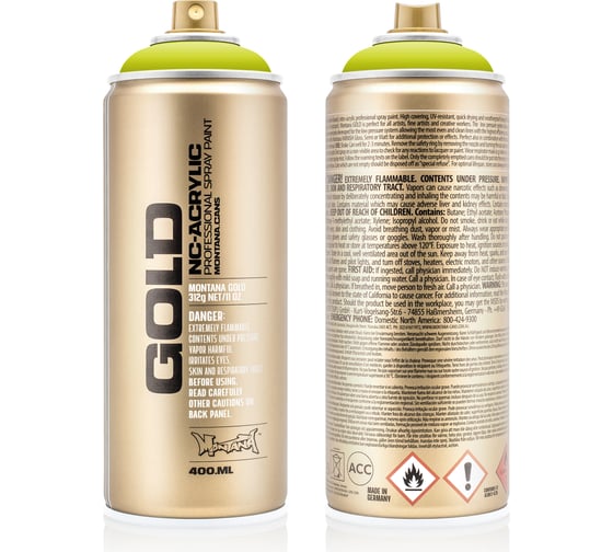 Краска MONTANA GOLD кислотная, 0.4 л CL6320
