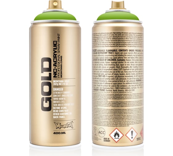 Краска MONTANA GOLD светло-зеленая, 0.4 л G6040