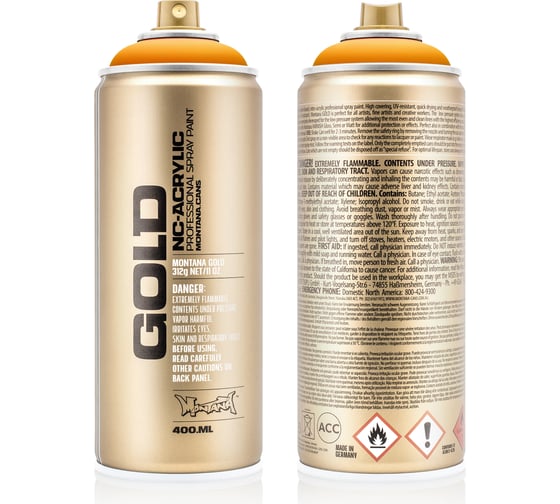 Краска MONTANA GOLD золотисто-желтая, 0.4 л G1240