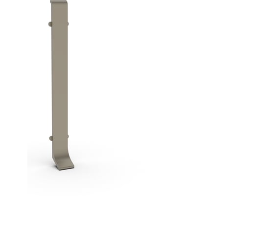 Соединение для плинтуса ДИАЛ 100 мм, ШАМПАНЬ, матовая, 2 штуки в комплекте 4687207099561 1